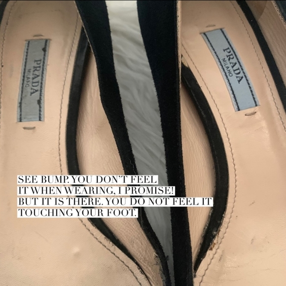 PRADA Black Suede Kitten Heel Pumps - Picture 8 of 8